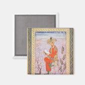 Aimant Babur Reading, Mughal (Recto/Verso)