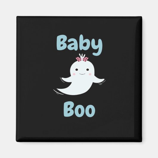 Aimant Baby Boo Cute Halloween Cadeau Enfants Ou Couples (Devant)