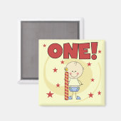 Aimant Baby Boy est un 1er Anniversaire Tshirts et cadeau (Recto/Verso)