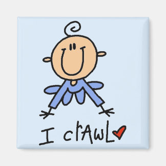 Aimant Baby Boy I Crawl T-shirts et cadeaux