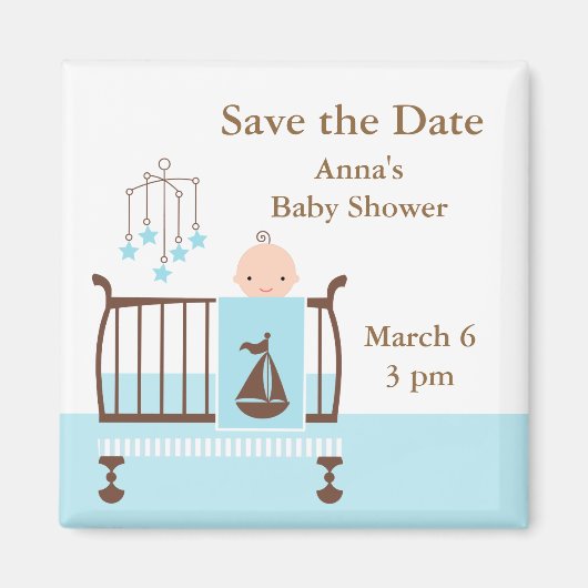 Aimant Baby Boy Nursery (Devant)