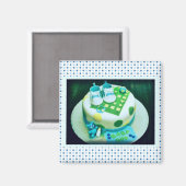 Aimant Baby Boy Shower Cake (Recto/Verso)