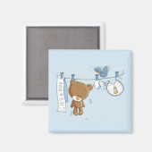 Aimant Baby Boy Teddy Bear Baby (Recto/Verso)