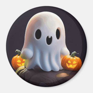 Aimant Baby Ghost Déplaisant mignon caractère Halloween