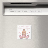 Aimant Baby Girl 1er Saint Valentin (In Situ (Lave-vaisselle))