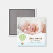 Aimant Baby in a Balloon Baby Birth Annonces (Recto/Verso)