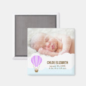 Aimant Baby in a Balloon Baby Birth Annonces (Recto/Verso)
