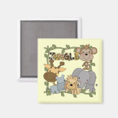 Aimant Baby Jungle Animaux Tshirts et cadeaux (Recto/Verso)