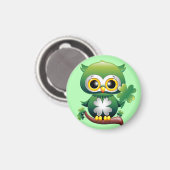 Aimant Baby Owl St Patrick Paddy Cartoon (Recto/Verso)