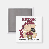 Aimant Baby Pirate 1er Anniversaire Tshirts et cadeaux (Recto/Verso)