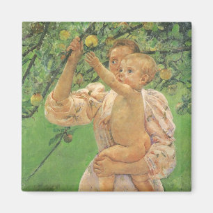 Aimant Baby Reaching for an Apple par Mary Cassatt