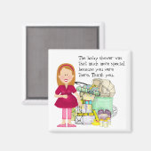 Aimant baby shower (Recto/Verso)