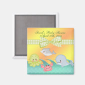 Aimant Baby shower Cheery Baby Sea Creats (Recto/Verso)