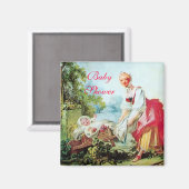 AIMANT BABY SHOWER COLORÉ (Recto/Verso)