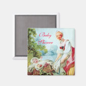 AIMANT BABY SHOWER COLORÉ (Recto/Verso)