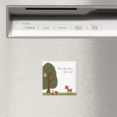 Aimant Baby shower de cerf de WOODLAND Favoriser l'aimant (In Situ (Lave-vaisselle))