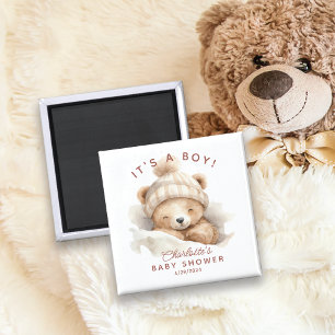 Aimant Baby shower de l'ours de bascule Favoriser l'aiman