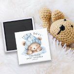 Aimant Baby shower de l'ours de bascule Favoriser l'aiman<br><div class="desc">Beau museau d'ours favoriser l'aimant pour un baby shower Neutre. Objets correspondants disponibles dans notre boutique.</div>