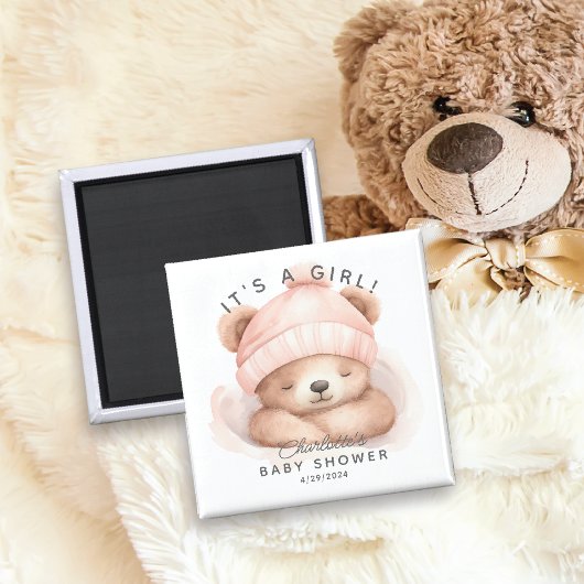 Aimant Baby shower de l'ours de bascule Favoriser l'aiman
