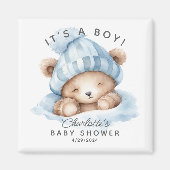 Aimant Baby shower de l'ours de bascule Favoriser l'aiman (Devant)