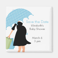 Baby shower de maman parapluie bleu