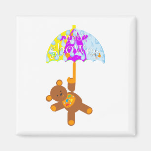 Aimant Baby shower d'ours de nounours