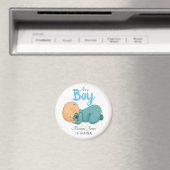Aimant Baby-Shower Filleul Endormi (In Situ (Lave-vaisselle))