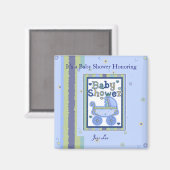 Aimant Baby shower Garçon (Recto/Verso)