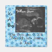 Aimant Baby shower Jessica et Adam (Devant)