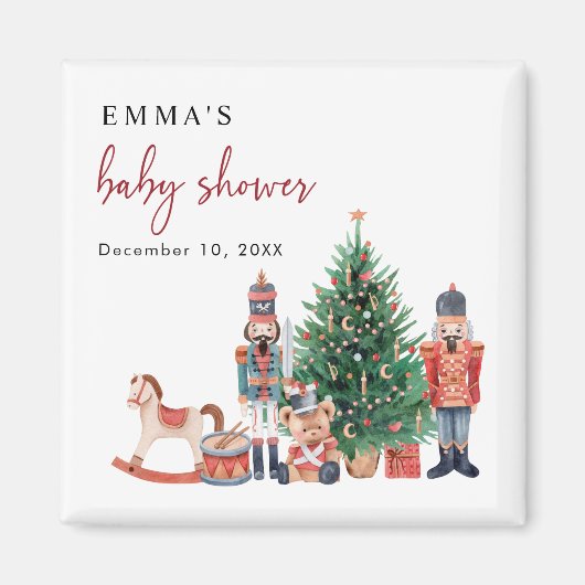 Aimant Baby shower Nutcracker (Devant)