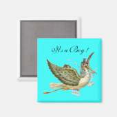 AIMANT BABY SHOWER STORK (Recto/Verso)