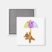 Aimant Baby shower Teddy Bear (Recto/Verso)