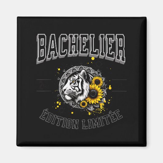 Aimant Bac Diploma 2025 Tiger Limited Edition New Bachelo (Devant)