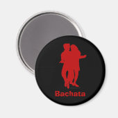 Aimant Bachata Bachata Danseurs Silhouette Custom (Recto/Verso)