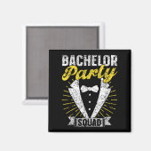 Aimant Bachelor Party Team Groom Team Bride Bachelor (Recto/Verso)