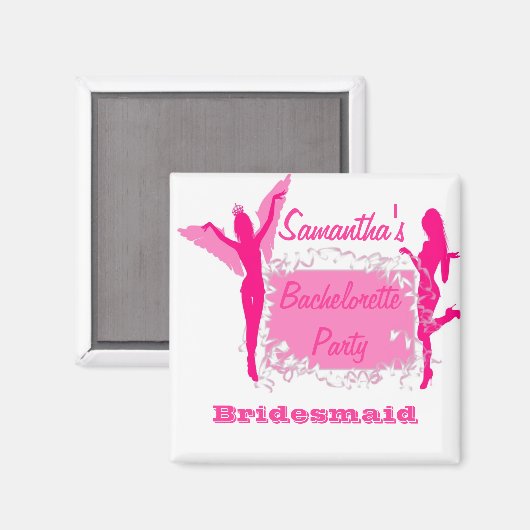 Aimant Bachelorette de Bridesmaid (Recto/Verso)