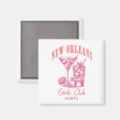 Aimant Bachelorette Nouvelle-Orléans (Recto/Verso)