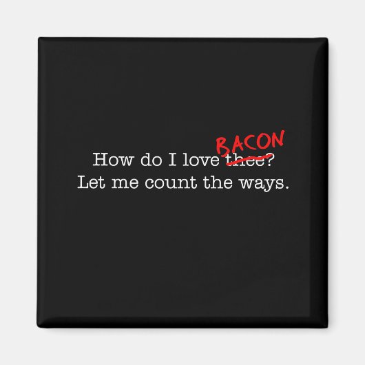 Aimant Bacon Comment Je T'Aime (Devant)