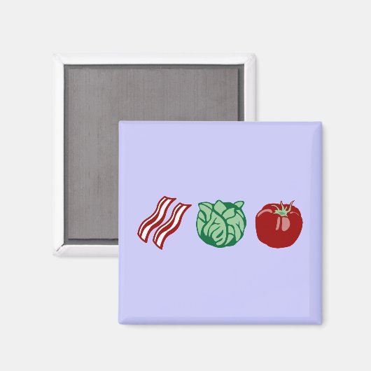 Aimant Bacon Laitue & Tomate - Le BLT! (Recto/Verso)