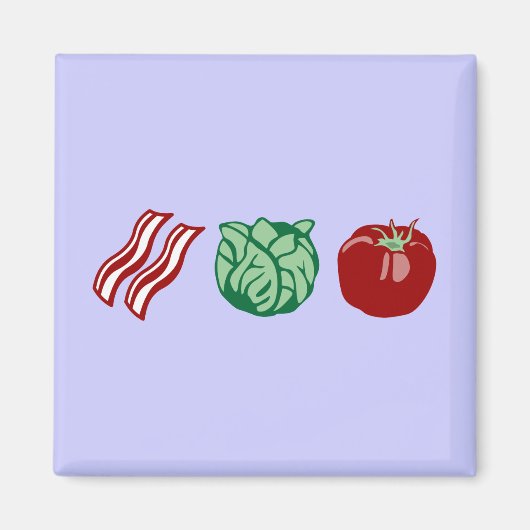 Aimant Bacon Laitue & Tomate - Le BLT! (Devant)
