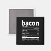 Aimant bacon Nutrition Facts Family Matching Christmas Co (Recto/Verso)