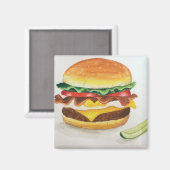Aimant Bacon Oeuf Cheeseburger (Recto/Verso)