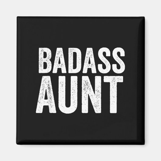 Aimant Bad Aunt Gift Funny New Aunt Idea New Niece Nephew (Devant)