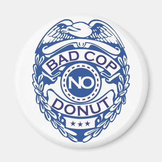 Aimant Bad Cop No Donut - Bleu (Devant)