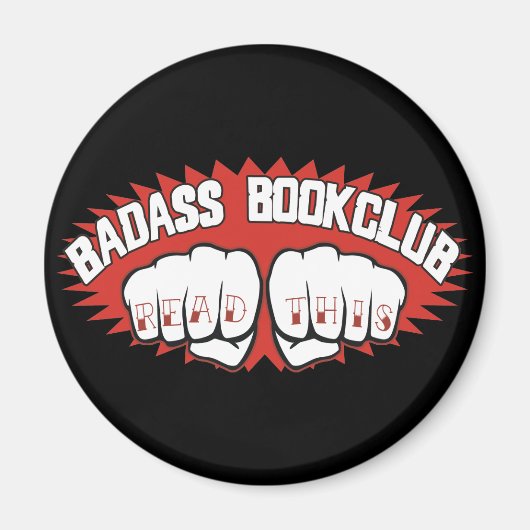 Aimant Badass Bookclub (Devant)
