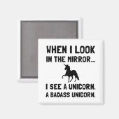 Aimant Badass Unicorn (Recto/Verso)