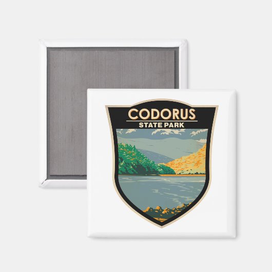 Aimant Badge Codorus State Park Pennsylvania (Recto/Verso)