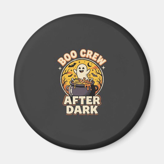 Aimant Badge de l'équipe de fantômes d'Halloween (Devant)