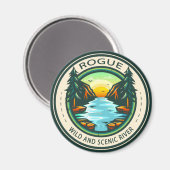 Aimant Badge de Rogue Wild et Pittoresque River (Recto/Verso)