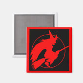 Aimant badge d'honneur mafia broomstick (Recto/Verso)